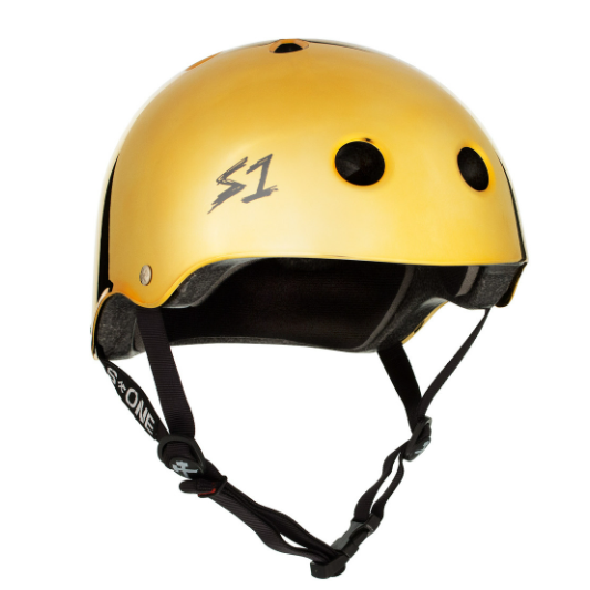 S-One S1 Lifer Skateboard Helmet Gold Mirror