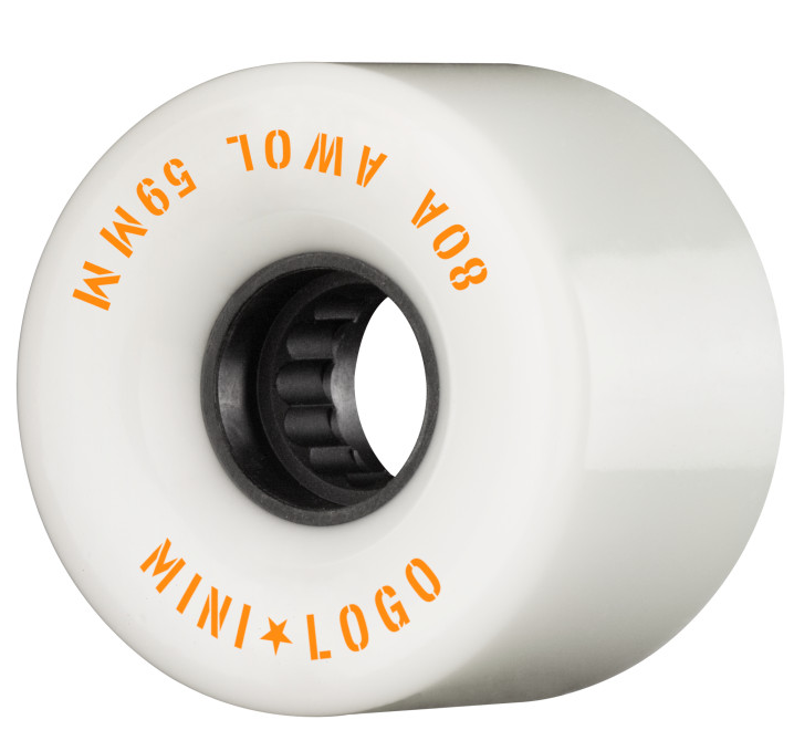 Mini Logo 55mm 80a A.W.O.L. White Skateboard Wheels