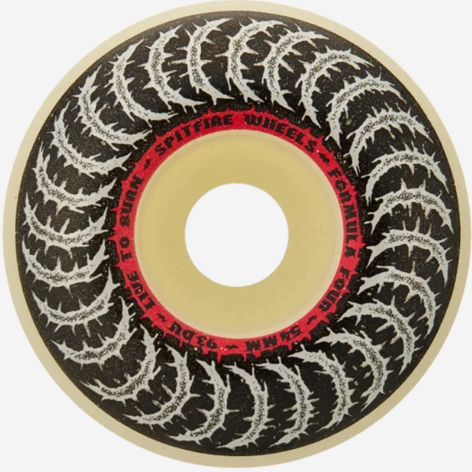 Spitfire 93a Duro Formula Four Deathmask Classic Skateboard Wheels 54mm