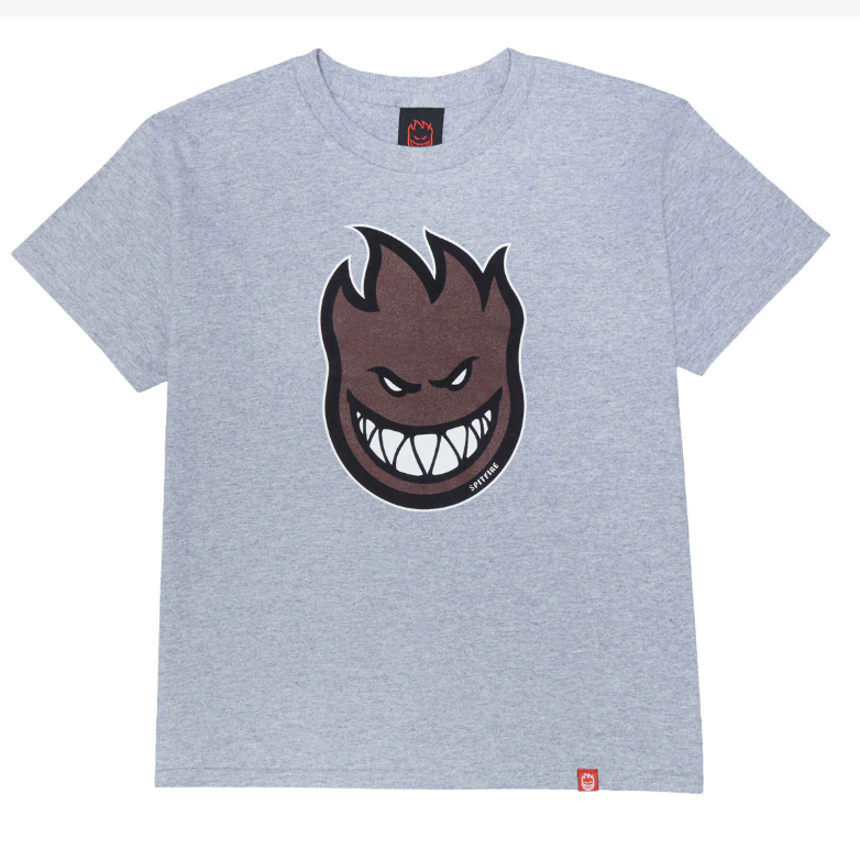Spitfire Bighead Fill Youth Short Sleeve T-Shirt - Grey