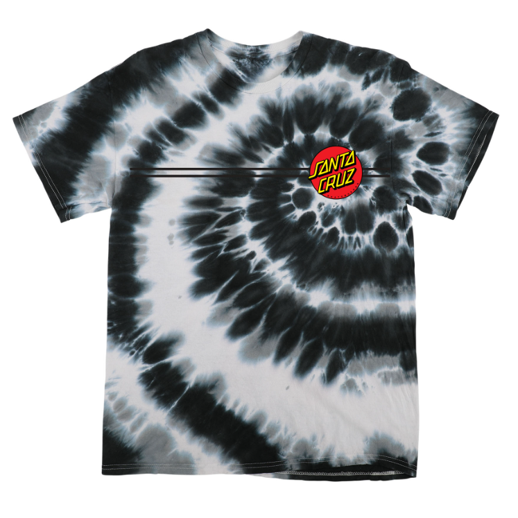 Santa Cruz Classic Dot S/S Heavyweight T-Shirt Swirl Black