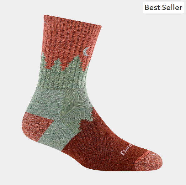 Darn Tough Women's Treeline Micro Crew Midweight Hiking Socks