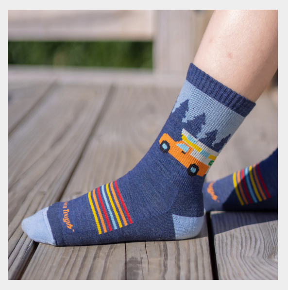 Darn Tough Kids Van Wild Micro Crew Lightweight Hiking Socks