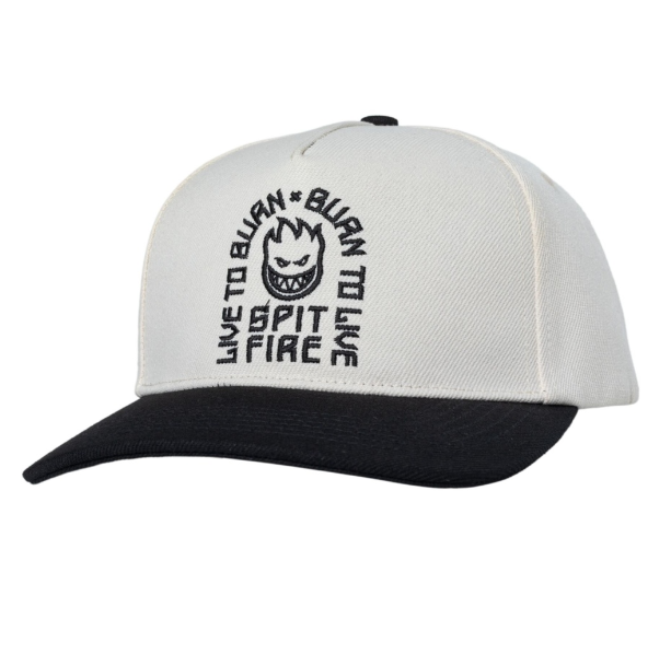 Spitfire LTB Arch Snapback Hat - Off White