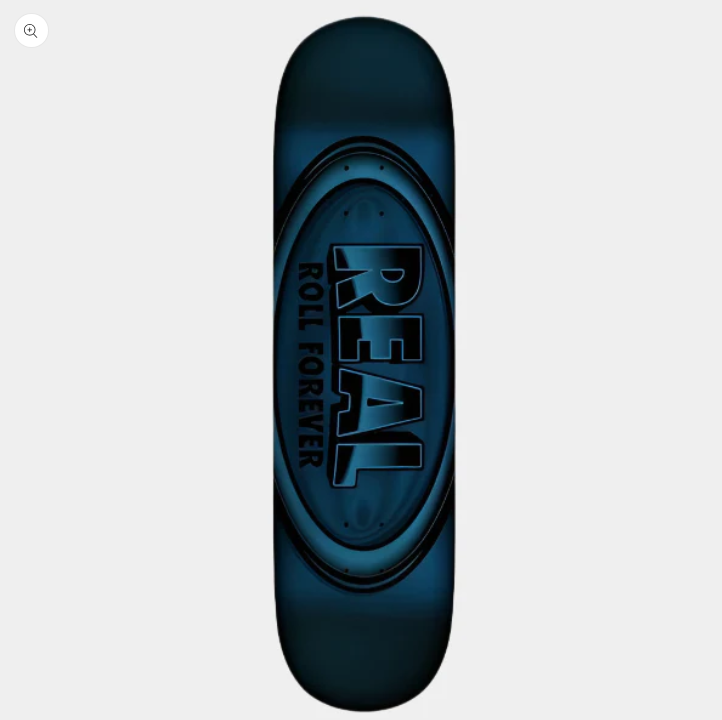 Real Team DBX Oval Blue Foil Skateboard Deck 8.5"