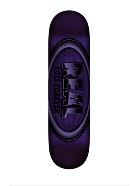 Real Team DBX Oval Purple Foil Skateboard Deck 8.38"