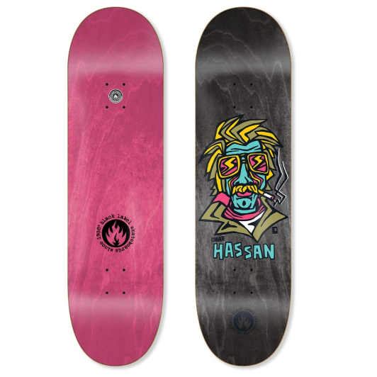 Black Label Omar Hassan Skateboard Deck 8.75"