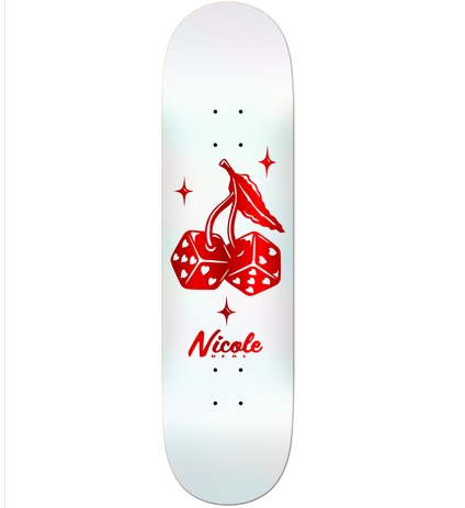 Real Nicole High Roller Twin Nose Skateboard Deck 8.0"