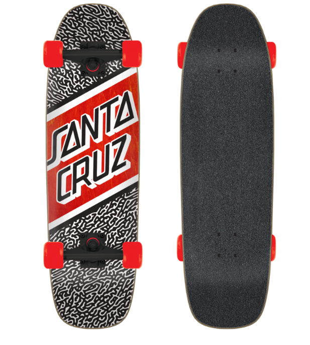 Santa Cruz Amoeba Street Cruzer Skateboard 8.4