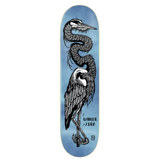 Zero Wimer Heron Skateboard Deck 8.25"