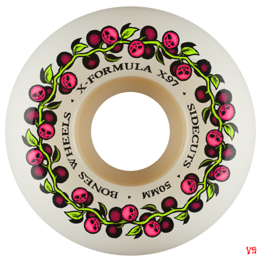 Bones 97a Skull Berries X-Formula Sidecut V5 Skateboard Wheels