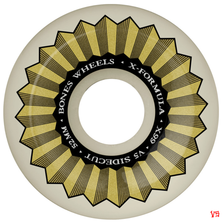 Bones 99a X Formula Sidecut V5 53mm Skateboard Wheels