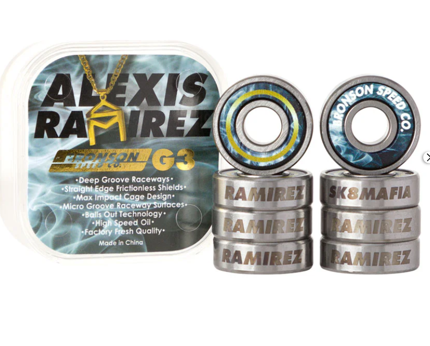 Bronson Pro G3 BOX/8 Skateboard Bearings