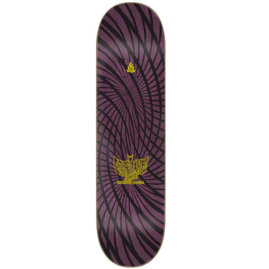 Creature Gravette Hippie Skull 20Th Pro Skate Deck 8.3"
