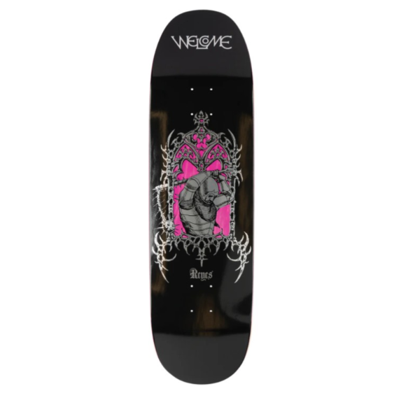 Welcome Ryan Reyes Flail On Baculus Shaped Skateboard Deck - 9.00"