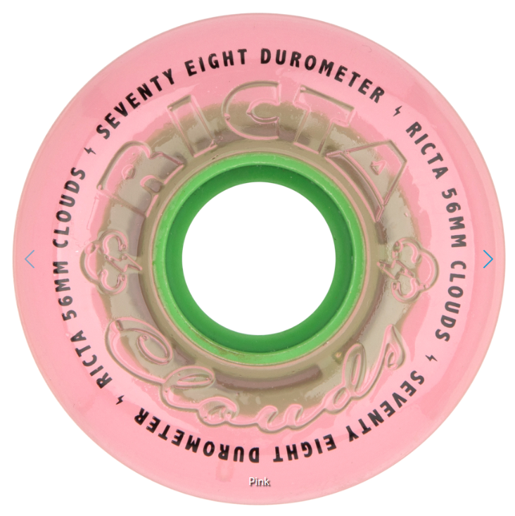 Ricta Clouds 56mm Watermelon Pink 78a Skateboard Wheels