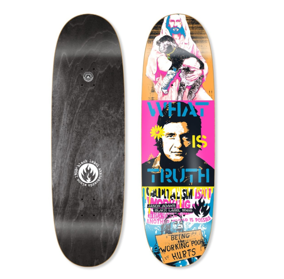 Black Label Jason Adams Skateboard Deck 9.5"