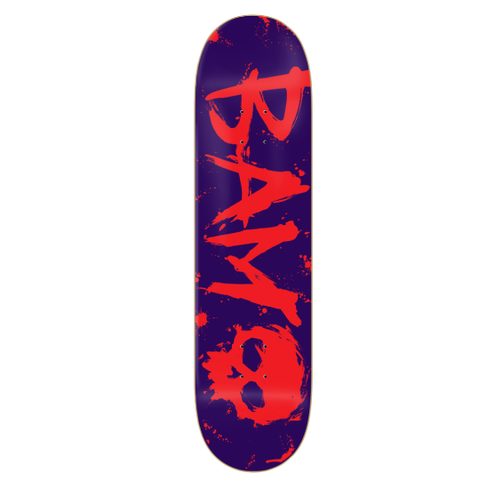 Zero Bam 3 Purple Blood Skateboard Deck 8.0"