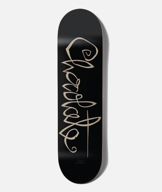 Chocolate Roberts OG Script Twin Tail Skateboard Deck 8.25"
