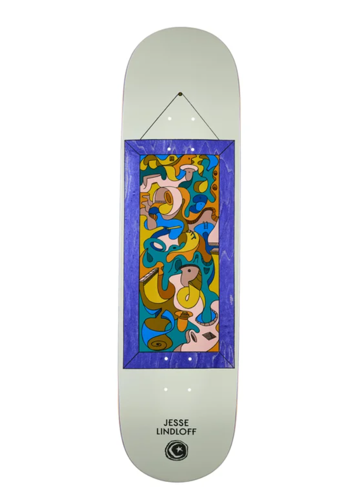 Foundation Jesse Lindloff Abstract Skateboard Deck 8.25"