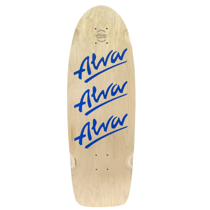 Alva Tri Logo Pig Skateboard Deck 10.0" Blue