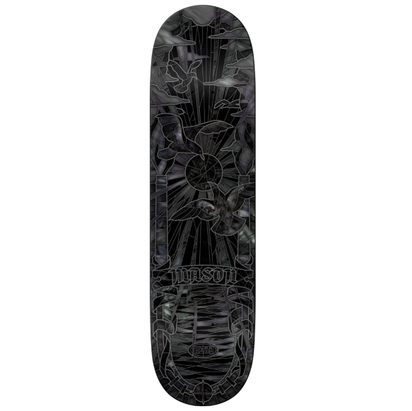 Real Team Barbed Wire Foil Oval Rusted Skateboard Deck 8.5"