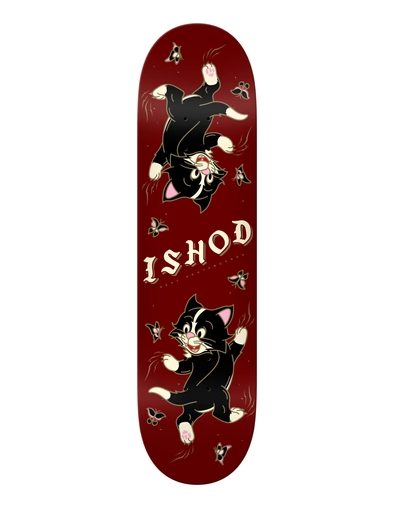 Real Ishod Kitten Scratch Twin Tail Skateboard Deck 8.25"