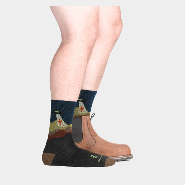 Darn Tough Men's Spaced Out Micro Crew Lightweight Hiking Socks