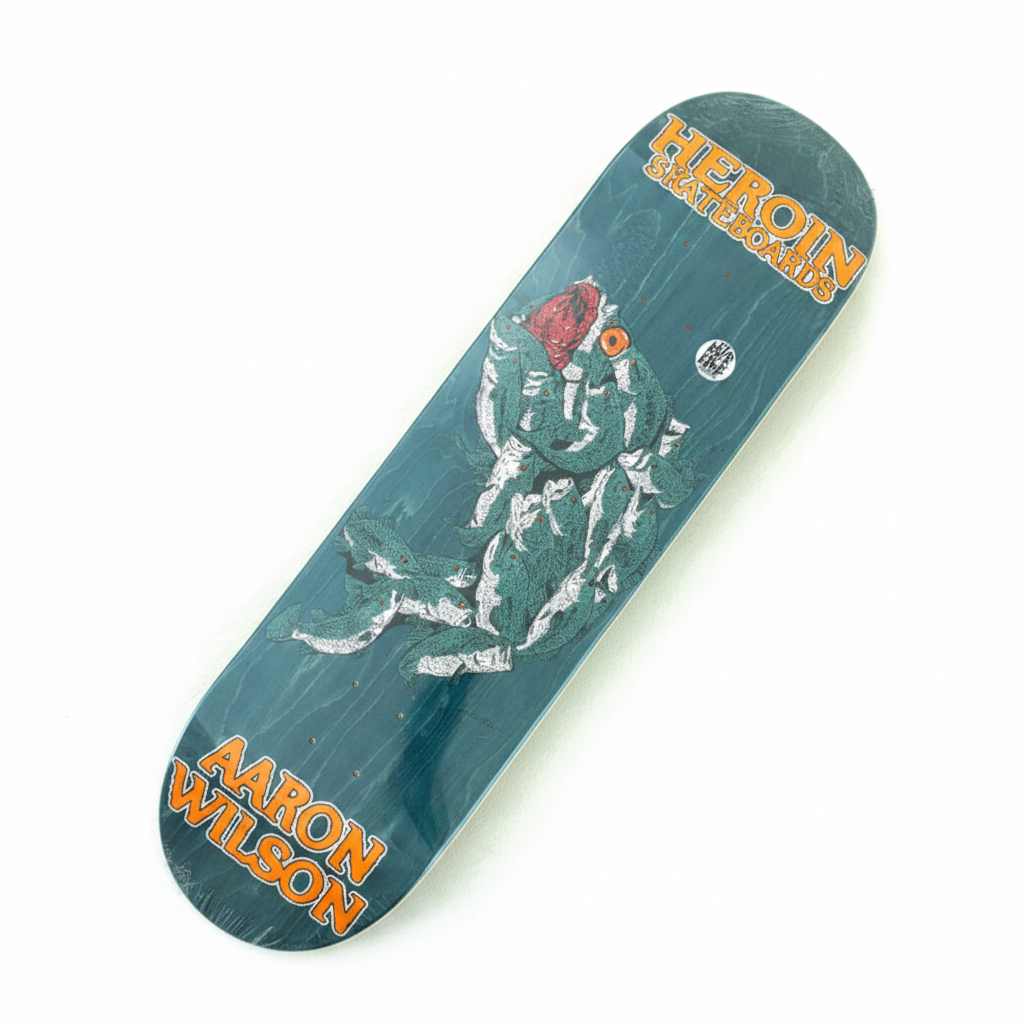 Heroin Wilson Fish Skateboard Deck 8.75"
