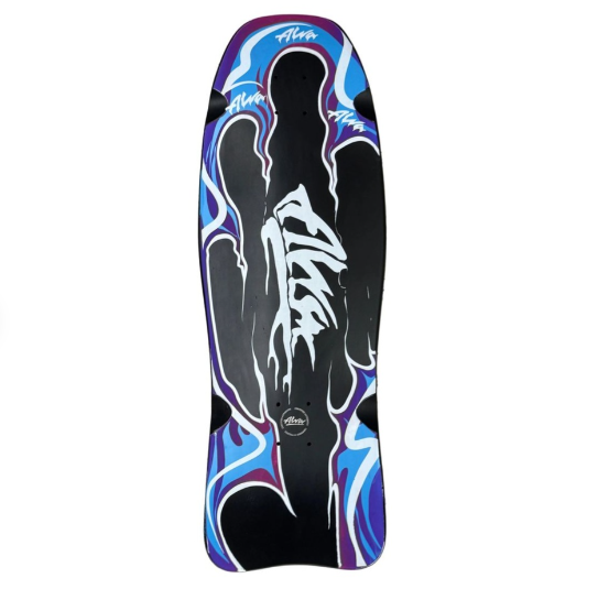 Alva Modern Aggression Fish Black Skateboard Deck 9.75"