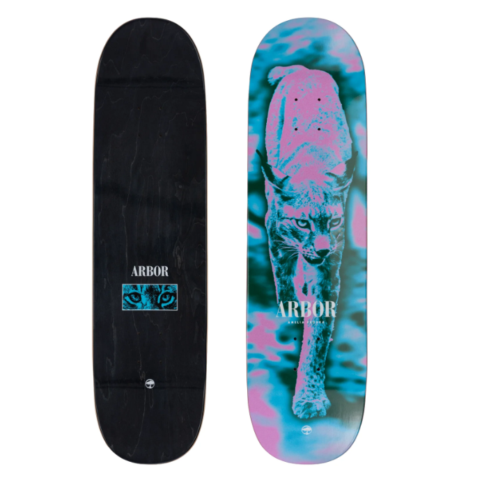 Arbor Skateboards Amelia Brodka Wildcat Skateboard Deck 8.5"
