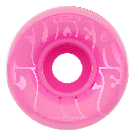 OJ Super Juice Bubble Gum Transparent Pink 78a 60mm Skateboard Wheels