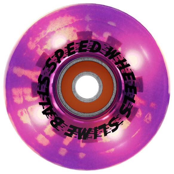 Slime Balls 78a Sam Hitz Light Ups OG LED 60mm Skateboard Wheels Slime Purple