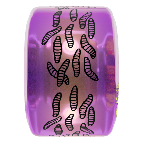 Slime Balls 78a Sam Hitz Light Ups OG LED 60mm Skateboard Wheels Slime Purple