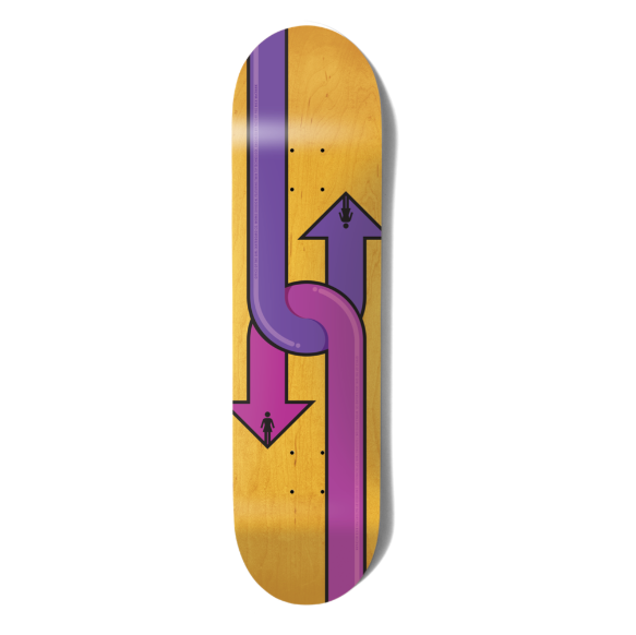 Girl McCrank Dual Directional Twin Tail Skateboard Deck 8.5"