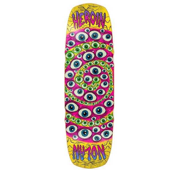 Heroin Nolan Houghton Spiralize Skateboard Deck 9.5"