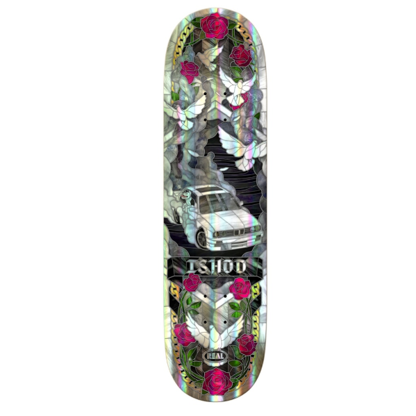 Real Ishod Holographic Cathedral II Skateboard Deck 8.38" Twin Tail