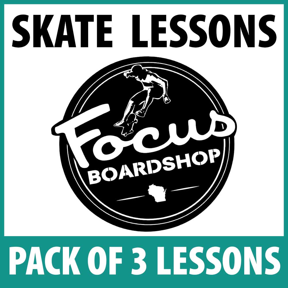 Focus Boardshop One-on-One Skateboard Lessons - 3 Pack