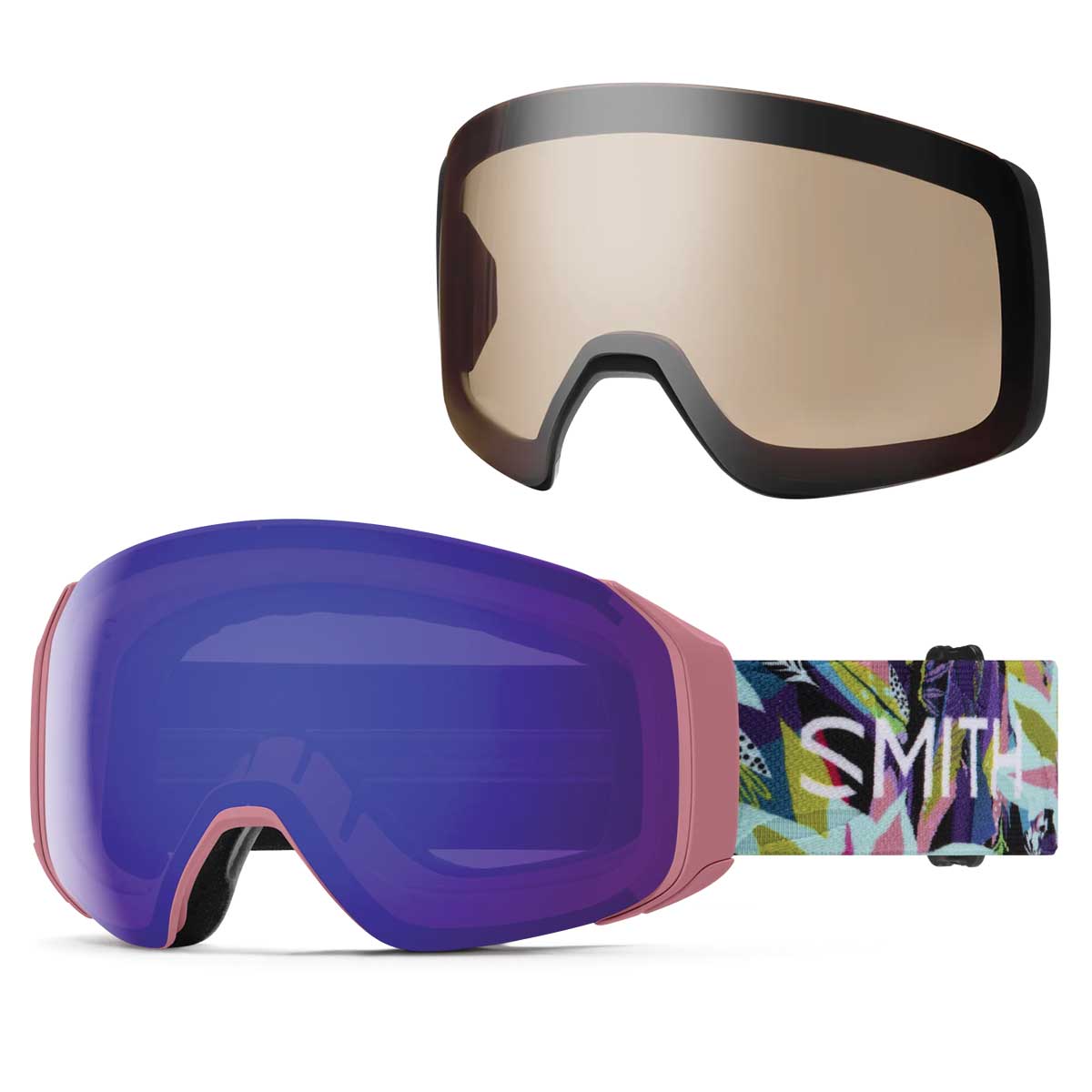 Smith 4D Mag S Goggles Birds of Prey + ChromaPop Everyday Violet Mirror Lens