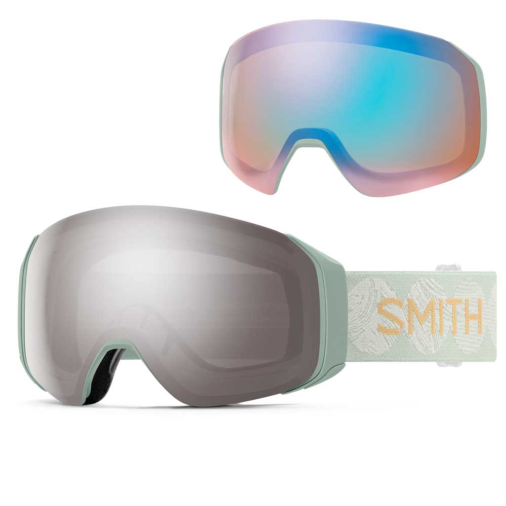 Smith 4D Mag S Goggles Soft Grass Waves + ChromaPop Sun Platinum Mirror Lens 2027