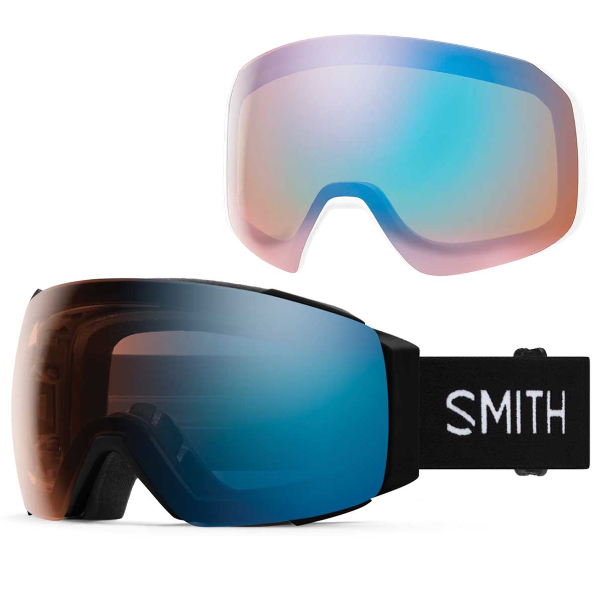 Smith I/O Mag Goggles Black | ChromaPop Pro Photochromic Blue Mirror Lens