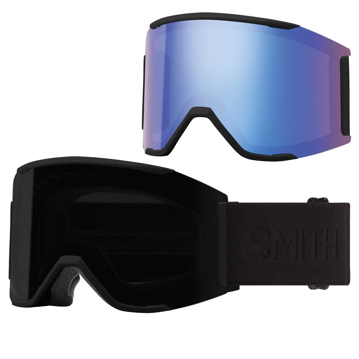 Smith Squad Mag Goggles Blackout + ChromaPop Sun Black Lens