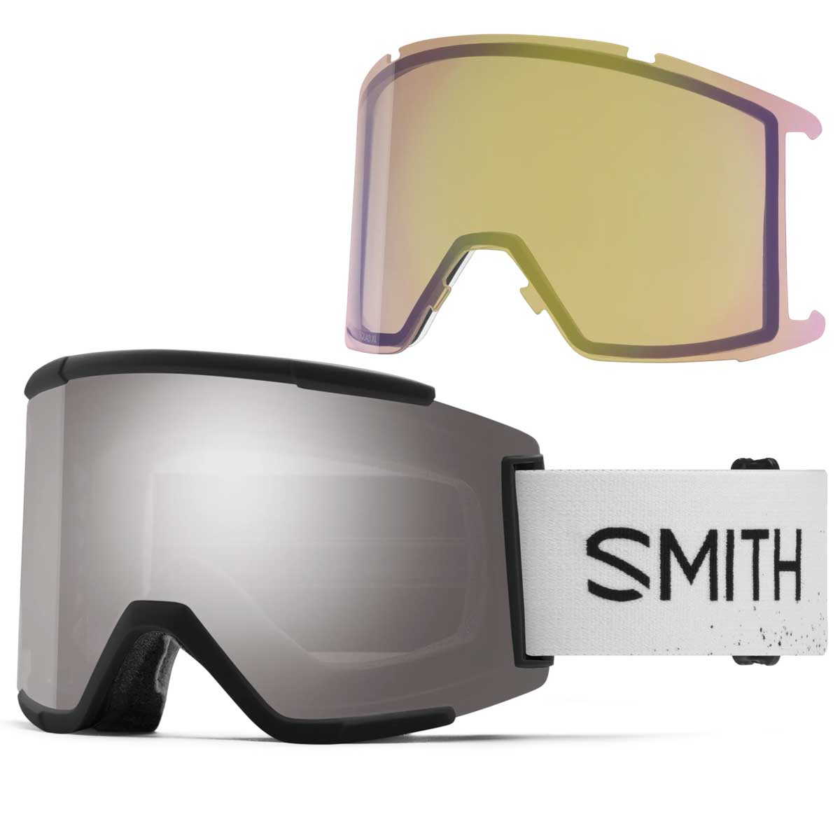 Smith Squad XL Goggles Alice Robinson AC + ChromaPop Sun Platinum Mirror