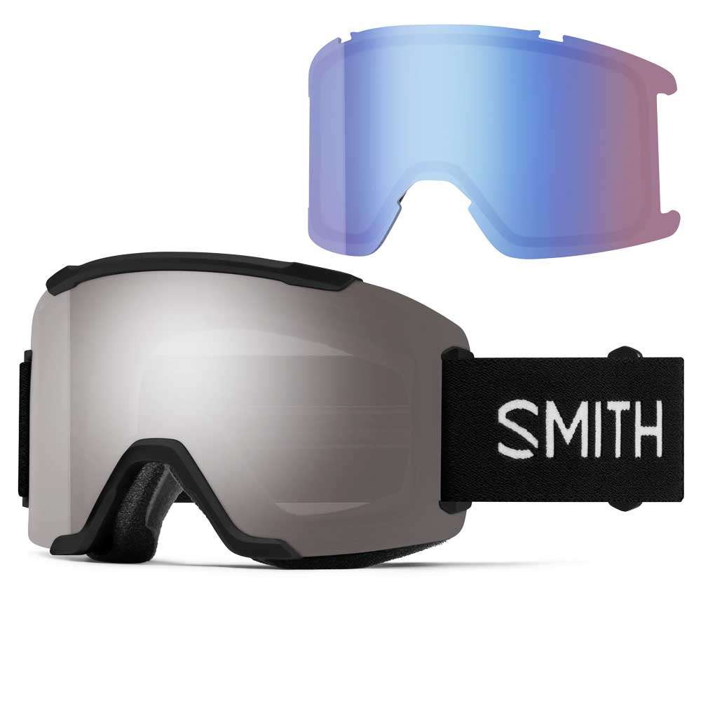 Smith Squad Goggles Black + ChromaPop Sun Platinum Mirror Lens