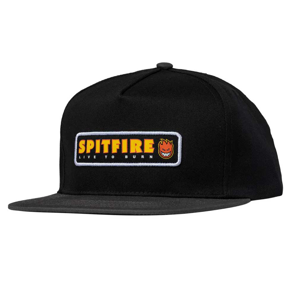 Spitfire Live To Burn Patch Snapback Hat