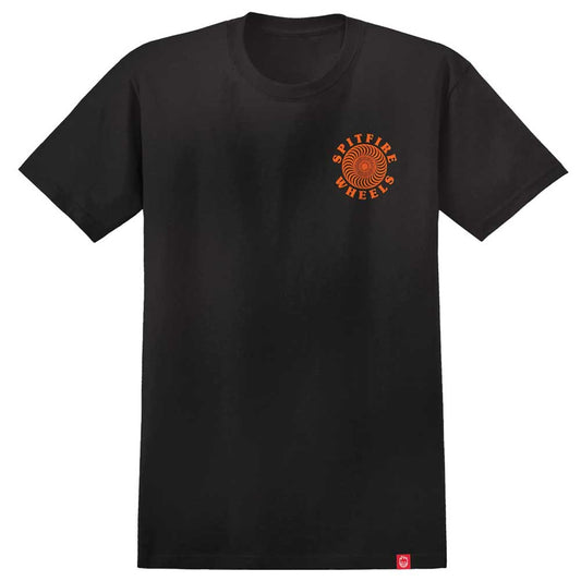 Spitfire OG Classic Fill Short Sleeve T-Shirt - Black/Orange/White