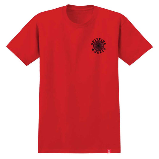 Spitfire OG Classic Fill Short Sleeve T-Shirt - Red/Black/White