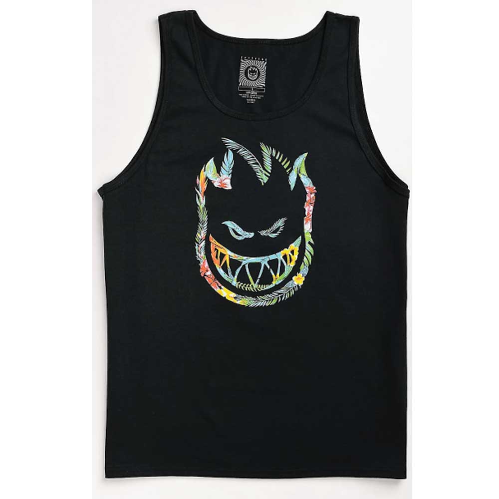 Spitfire Floral Bighead Tank - Black