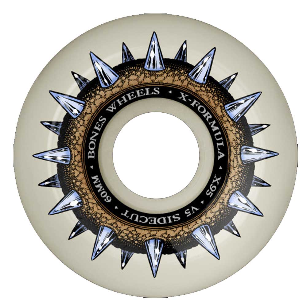 Bones 95a X-Formula Street Cleats V5 Sidecut Skateboard Wheels