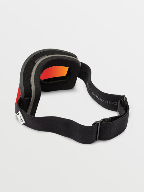 Volcom Garden 2 Snowboard Goggles - Matte Black/Red Chrome + Bonus Yellow Lens
